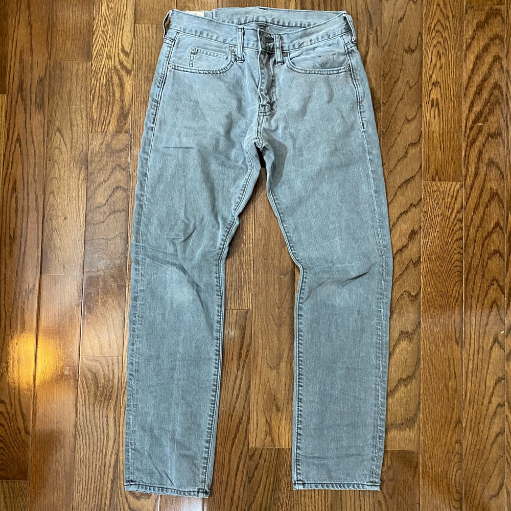 J. Crew 484 Slim Fit Denim in Gray 28/30